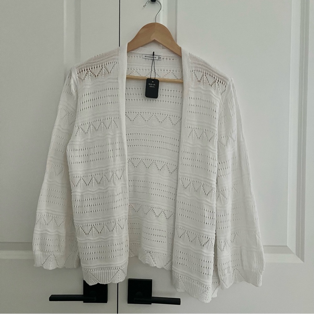 Staccato Knitted Open Cardigan